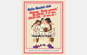 Matinée &quot;PORTE OUVERTE&quot;  samedi 28 juin.  Venez nous rencontrer balle en main