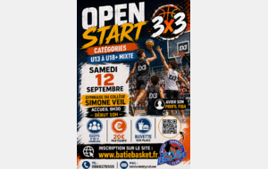 Comment s'inscrire à l'OPEN START 3x3 Bastidon du 12 septembre