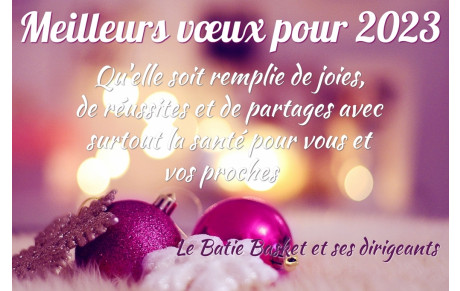 Belle année 2023 !!!