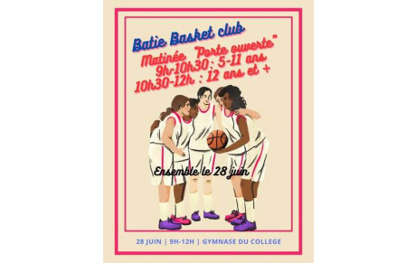 Matinée &quot;PORTE OUVERTE&quot;  samedi 28 juin.  Venez nous rencontrer balle en main